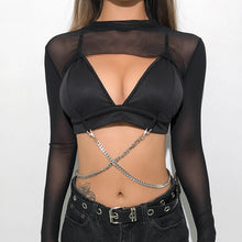 Load image into Gallery viewer, Black Bralette V Neck Party Top - Summer 2020
