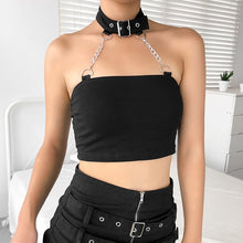 Load image into Gallery viewer, Gothic Halter Top with Metal Chains - Summer 2020