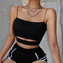 Load image into Gallery viewer, Black Crop Top
