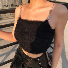 Load image into Gallery viewer, 2020 Summer Feather Crop Top with Metal Straps - Summer 2020