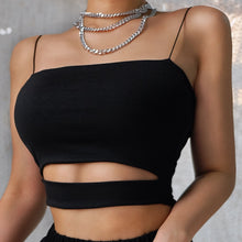 Load image into Gallery viewer, Black Crop Top